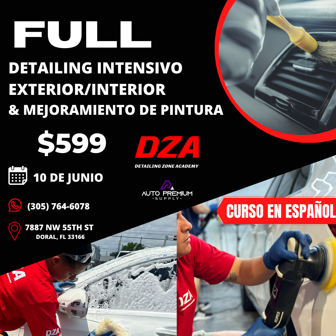 Curso completo de detallado de interiores y exteriores