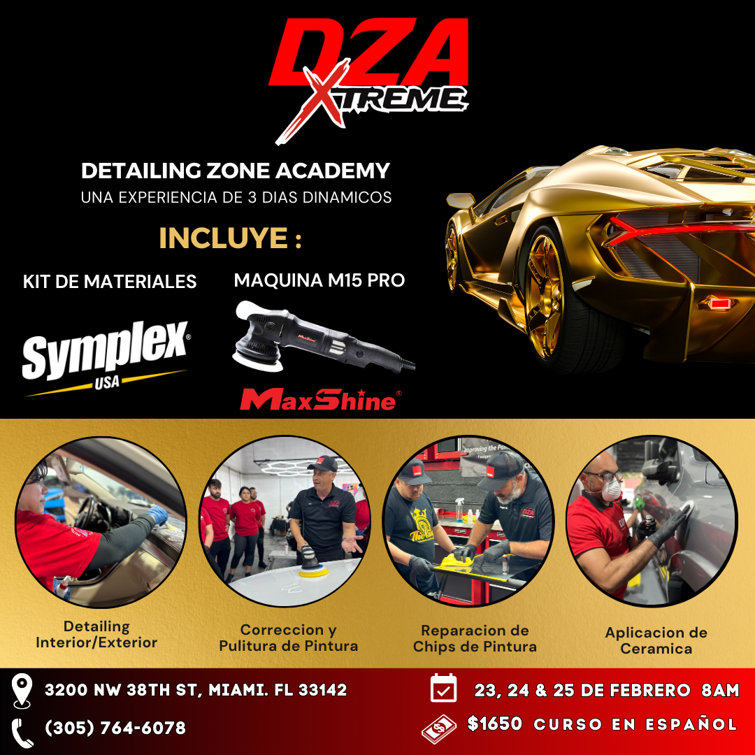 Curso de 3 días de DZA Xtreme Detailing 