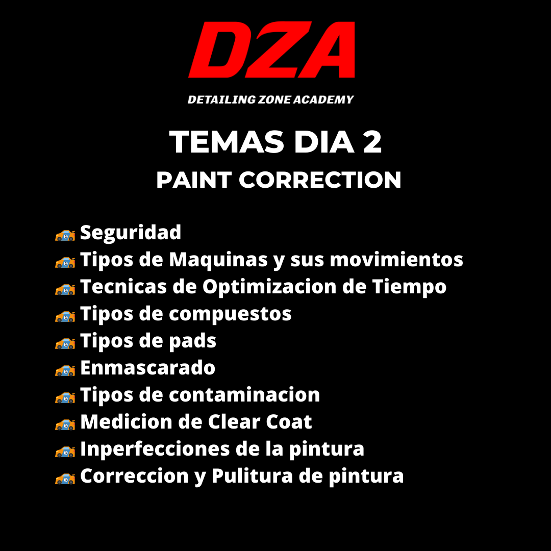 Curso de 3 días de DZA Xtreme Detailing 